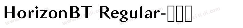 HorizonBT Regular字体转换
